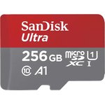 Карта памяти 256Gb MicroSD SanDisk Ultra (SDSQUAC-256G-GN6MN)