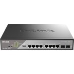 D-Link DSS-200G-10MPP/A1A Настраиваемый L2 коммутатор с 8 портами ...