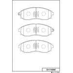 Колодки тормозные дисковые пер. HYUNDAI H-1 01- D11169M