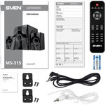 Акустическая система 2.1 SVEN MS-315, 20Вт+2х13Вт, BT, пульт ДУ (SV-020880)