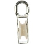 Блок для троса одинарный оцинк. нейлон.шкив 40мм 1 шт - ярлык 112744