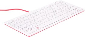 Фото 1/2 RPI-KEYB (FR)-RED/WHITE, Development Kit Accessory, Official Raspberry Pi Keyboard, Red/White, French Layout, Wired