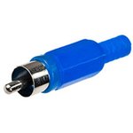 1-200 BL (RP-405), штекер RCA пластик на кабель синий