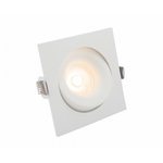 Denkirs DK2121-WH Встраиваемый светильник, IP 20, 50 Вт, GU10, белый, алюминий