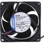 8214JN, 8200 J Series Axial Fan, 24 V dc, DC Operation, 132.6m³/h, 10.8W ...