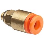 KQ2H07-34A, KQ2 Series Straight Threaded Adaptor, NPT 1/8 Male to Push In 1/4 ...