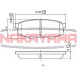 HP8501NY, Колодки тормозные дисковые задние Toyota Landcruis