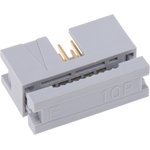 AWHC 10-0111-T, 10-Way IDC Connector Plug for Cable Mount, 2-Row