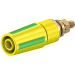 23.3050-20, Green, Yellow Female Banana Socket, 4 mm Connector ...