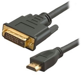 Фото 1/4 5bites APC-073-020 Кабель HDMI M / DVI M (24+1) double link, зол.разъемы, ферр.кольца, 2м.