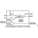 ADM708ARZ, Схема контроля напряжения питания микропроцессора 3 В