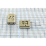 Кварцевый резонатор 26670 кГц, корпус HC49U, нагрузочная емкость 20 пФ ...