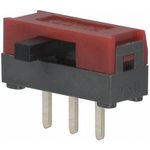 SS12SDH2, Switch Slide ON None ON SPDT Side Slide 0.1A 30VDC 10000Cycles PC Pins ...