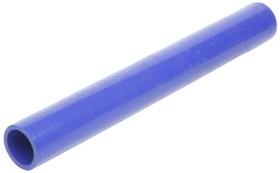 Фото 1/2 130-16-076, Патрубок МАЗ радиатора подводящий верхний длинный (L=420мм,d=42х52) синий силикон MEGAPOWER
