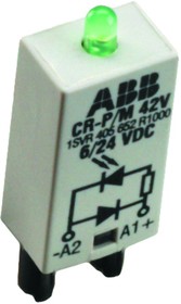 Фото 1/3 ABB CR-P/M-92 Светодиод красный 110-230V AC/DC для реле CR-P, CR-M
