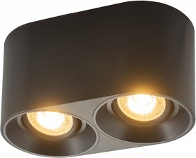 Фото 1/5 Denkirs DK3036-BK Светильник накладной IP 20, 10 Вт, GU5.3, LED, черный, пластик