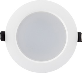 Фото 1/7 Denkirs DK3049-WH Встраиваемый светильник, IP 20, 7Вт, LED, белый, пластик