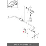 95533379400, Втулка стабилизатора активного (нижняя часть) PORCSHE: CAYENNE 2007-