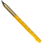 Нож канцелярский Attache Selection с перовым лезвием, цв.желтый
