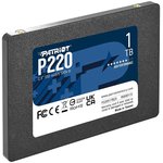 SSD накопитель Patriot P220 1ТБ, 2.5, SATA (P220S1TB25)