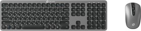 Фото 1/10 Клавиатура + мышь Оклик 300M клав:серый мышь:серый/черный USB беспроводная slim (1488402)