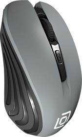 Фото 1/2 Мышь Оклик 545MW черный оптическая (1600dpi) беспроводная USB для ноутбука (4but)