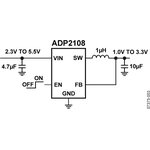 ADP2108AUJZ-1.2-R7, Switching Voltage Regulators 600mA 3MHz Fast Transient Sync Buck