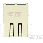 2337992-4, Модульный разъем, RJ45 Jack, 1 x 1 (Port), 8P8C, Cat5 ...