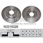 n3310326, Диск торм Kia Sportage 2.0 CRDi 2015- Hyundai Tucson 2.0 2.0 CRDi