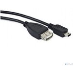 Gembird/Cablexpert A-OTG-AFBM-002 AF/Mini-BM, Кабель USB 2.0 OTG , 0.15м, пакет