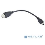 Gembird/Cablexpert A-OTG-AFBM-002 AF/Mini-BM, Кабель USB 2.0 OTG , 0.15м, пакет