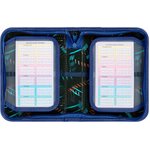 Пенал ПИФАГОР, 1 отделение, 2 откидные планки, полиэстер, 20х14 см ...