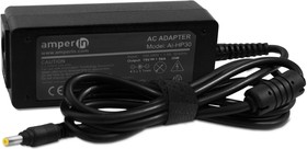 Фото 1/3 Блок питания (сетевой адаптер) Amperin AI-HP30 для ноутбуков HP 19V 1.58A 30W 4.0x1.7 мм черный, с сетевым кабелем