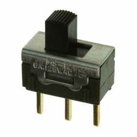 MS12ANA03, Slide Switches SPDT ON-ON .4VA & 6A .15" ACTUATOR PC