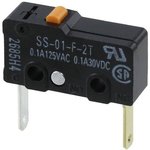 SS-01-F2T, Switch Snap Action N.C. SPST Pin Plunger 0.1A 125VAC 30VDC 0.49N ...