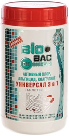 Хлор 90МТ, таблетки 20 гр, универсал 3 в 1 - хлор, альгицид, коагулянт BP-CH90MT1