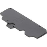 1SNK710911R0000, END SECTION COVER, GREY, TERMINAL BLOCK