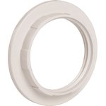 EKP10-01-02-K01, Кольцо абажурное для патрона Е27 пластик белый индивидуальный пакет