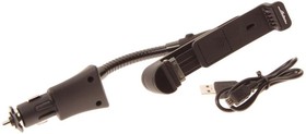 Фото 1/2 AMS-F-03, Держатель телефона в прикуриватель для iPhone (1-4) 1 USB 12V AIRLINE