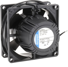 Фото 1/2 AC8300H, AC 8300 Series Axial Fan, 85 → 265 V ac, AC Operation, 80m³/h, 8.3W, 80 x 80 x 32mm