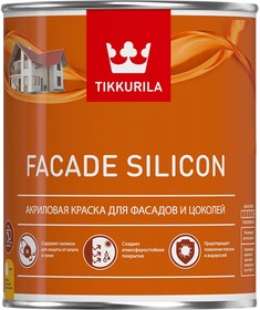 Краска FACADE SILICON силикон модифицированная для фасадов, глубокоматовая, база A 9л 700011476