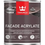FACADE ACRYLATE краска акрилатная, универсальная для фасадов и интерьеров, база A 0,9 205604 700012339