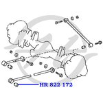 HR822172, Сайлентблок продольного рычага задней подвески, передний
