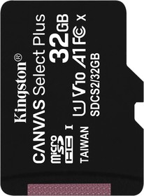 Фото 1/5 SDCS2/32GBSP, Карта памяти MicroSDHC 32ГБ, Class 10 Canvas Select Plus A1 (100 Mb/s) без адаптера