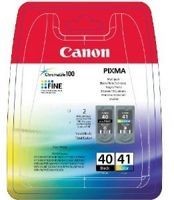 Фото 1/10 0615B043, Набор картриджей Canon PG-40/CL-41 Multi Pack 0615B036 (2 картриджа - PG-40 и CL-41 в одной упаковке) - для принтеров Canon PIXM