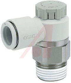 AS2201F-01-01, AS Series Threaded Speed Controller, R 1/8 Inlet Port x 1/8in Tube Outlet Port