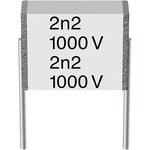 B32560J6222K000, B32560 Polyester Film Capacitor, 400V dc, ±10%, 2.2nF, Through Hole