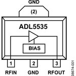ADL5535ARKZ-R7, РЧ-усилитель ПЧ диапазона 20 МГц - 1.0 ГГц