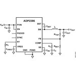 ADP2386ACPZN-R7, Преобразователь постоянного тока понижающий подстраиваемый 6А