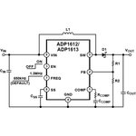 ADP1612ARMZ-R7, Преобразователь постоянного тока повышающий несимметричный ...